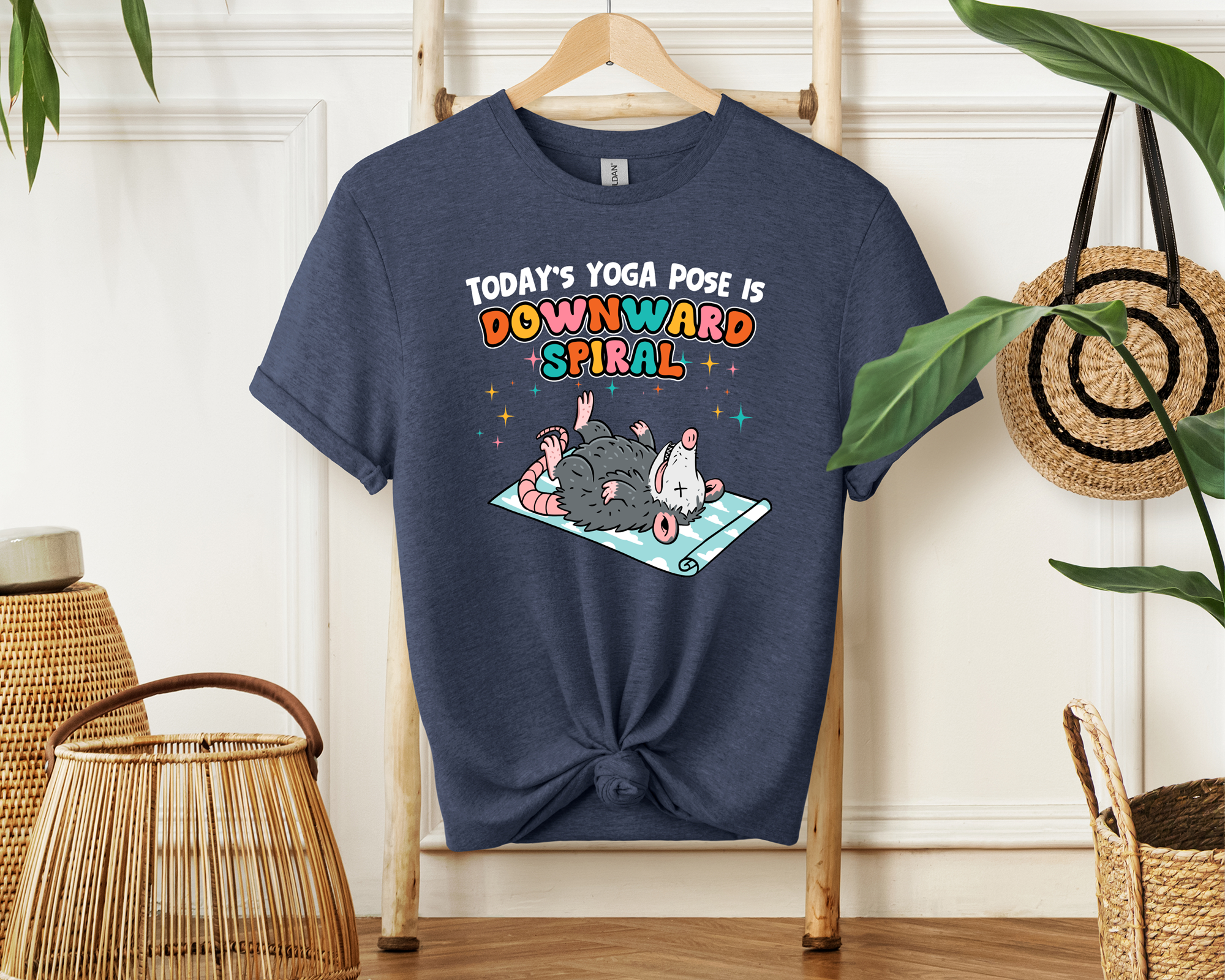 316 Legacy LLC - Wholesale T-Shirt (Graphic) - Men's - Yoga Pose Possum, Downward Spiral, Unisex, Shirt, T-shirt4