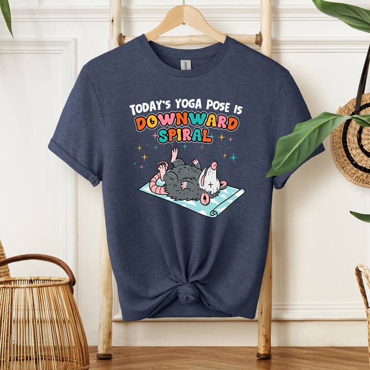 316 Legacy LLC - Wholesale T-Shirt (Graphic) - Men's - Yoga Pose Possum, Downward Spiral, Unisex, Shirt, T-shirt4