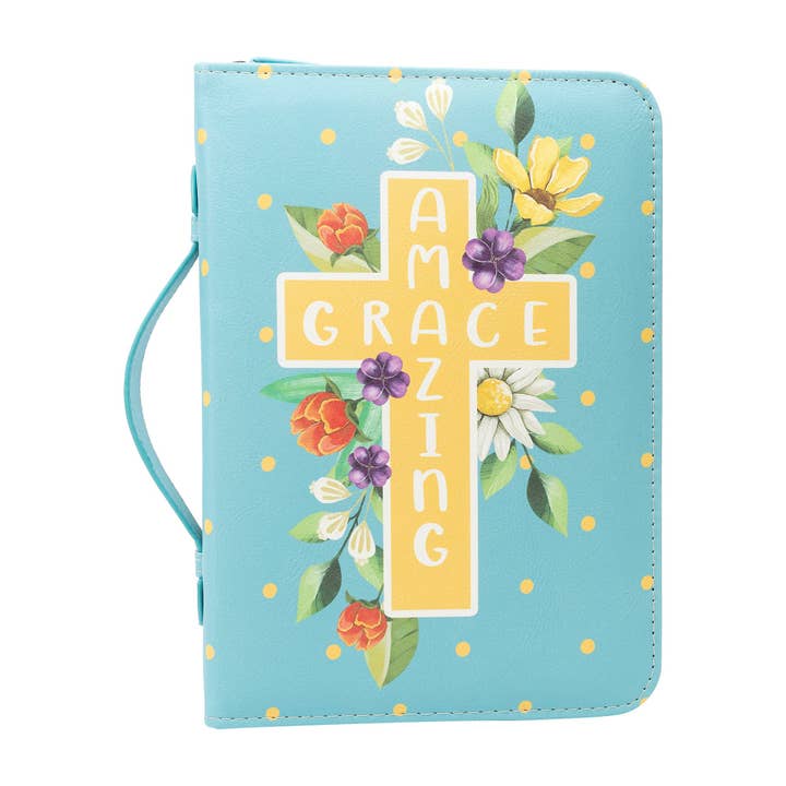 Divinity Boutique - Wholesale Bible Cover - Bible Cover: Amazing Grace w/Cross