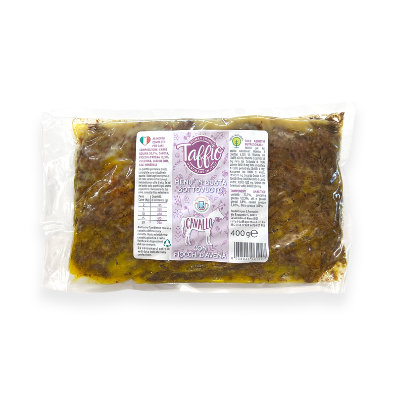 TAFFIO PET FOOD - Wholesale Pet Food - Dog - Vacuum-Packed Horse Meat 400g0