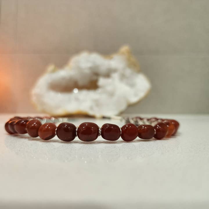 Carnelian Nugget Headband for wholesale by The Queen of Quartz