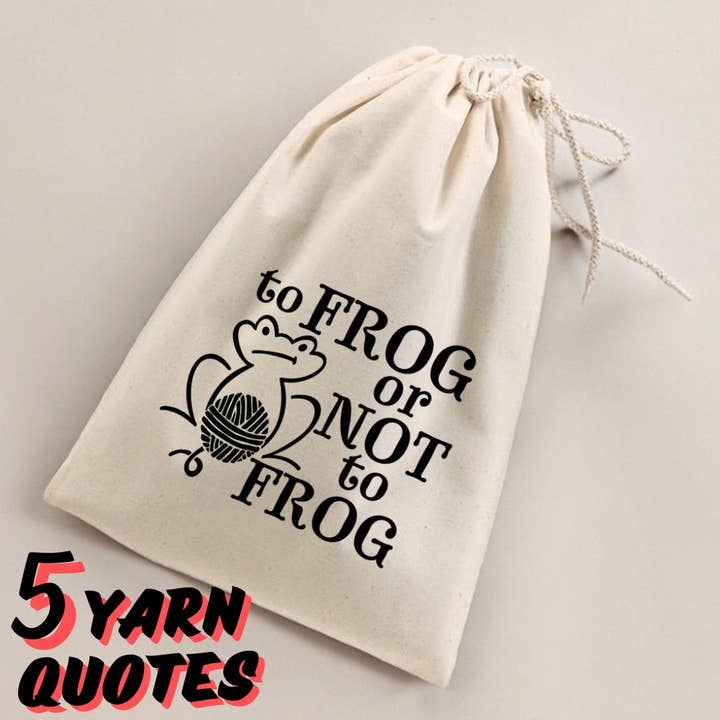 Bolsas de trabajo con cordón de Yarn Funny Quotes para venta al por mayor de Anna B. Shop