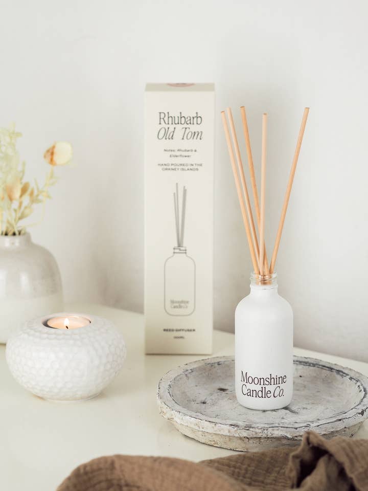 Rhubarb Old Tom Reed Diffuser - Scotland made for wholesale by Moonshine Candle Co.