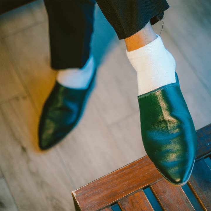 Babouches marocaines Ziwanya pour la vente par Atlas artisan