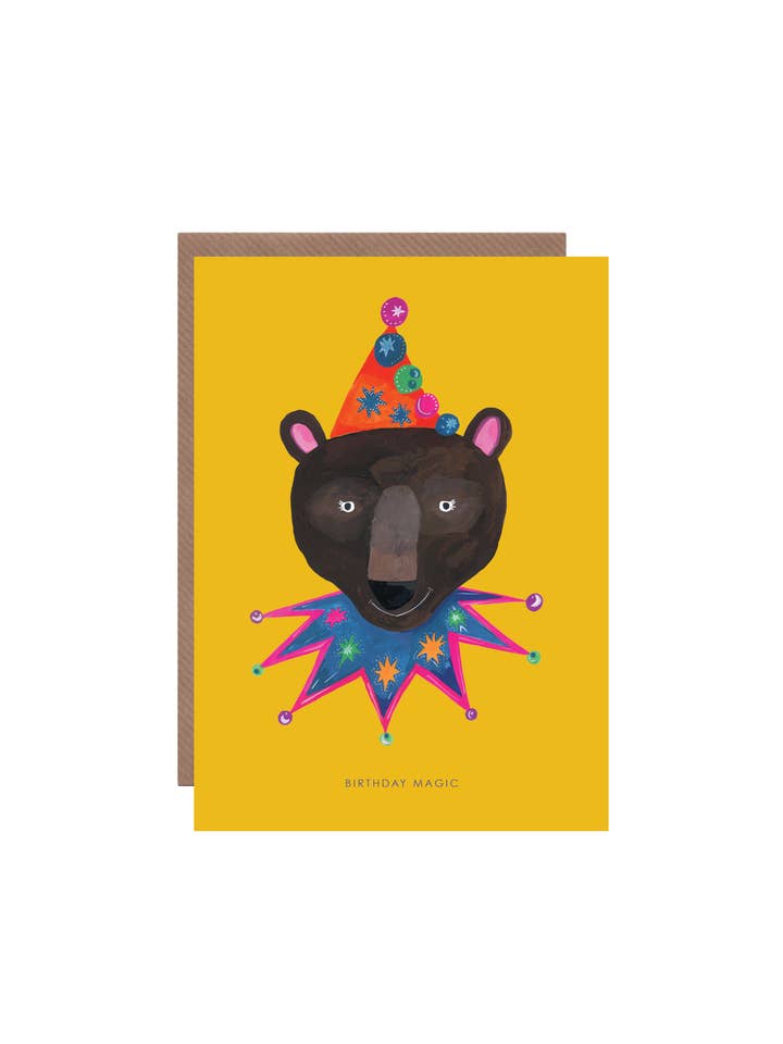 Biglietto di auguri di compleanno «Magic Bear» per la vendita all'ingrosso da parte di Hutch Cassidy