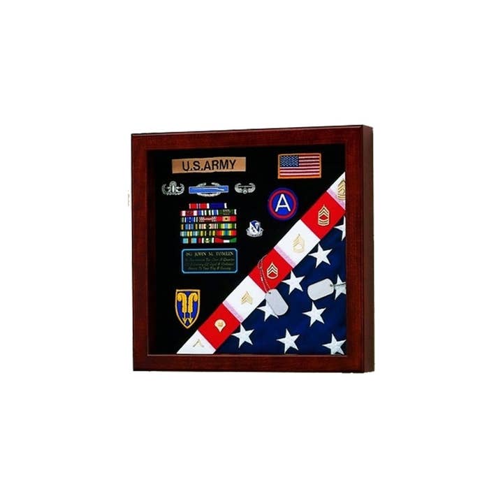 Flag Medals Display Case American Made for wholesale by Flags Connections