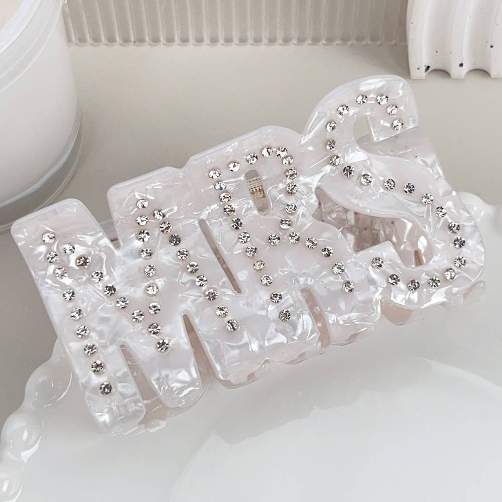LadyJuneAccessories - Wholesale Hair Clip - Women's - Rhinestone Word Hair Clips Bridal Shower & Bachelorette Gift0