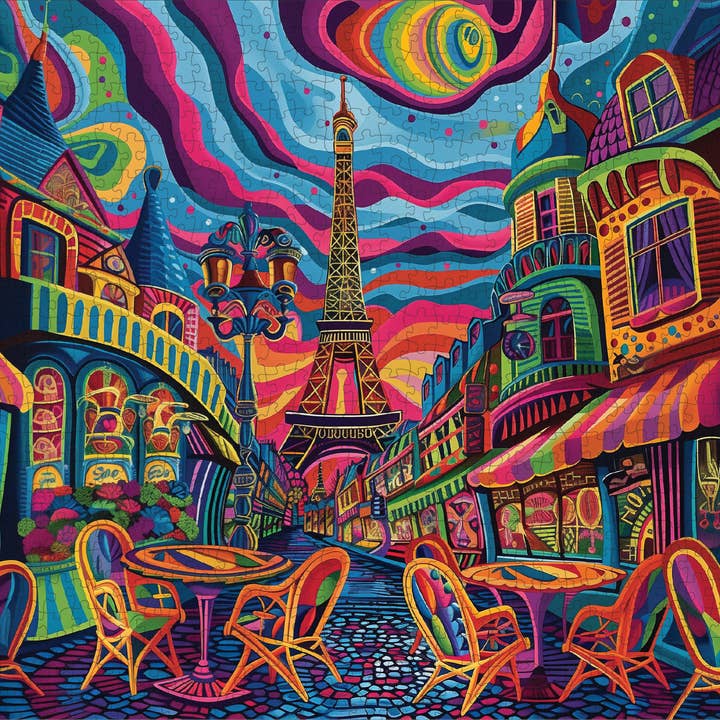 Trippy Puzzle Co - Wholesale Puzzle - Adult - Parisian Prism Classic Jigsaw Puzzle 1000PC