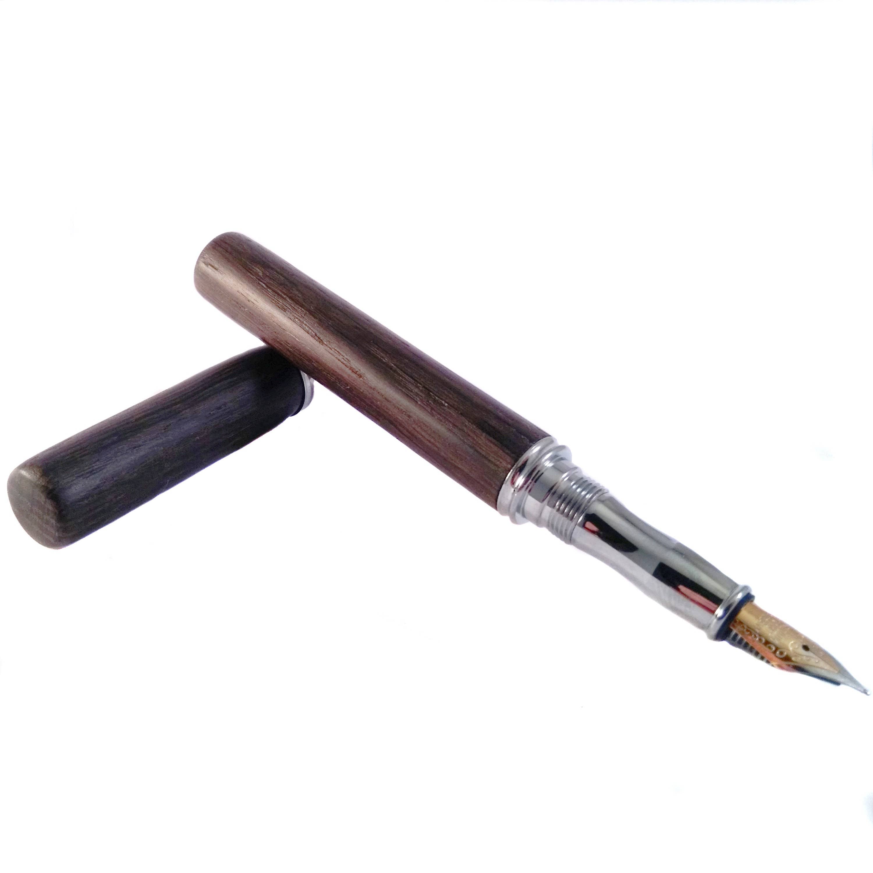 Bog and Brass - Vendita all'ingrosso Penne - Penna stilografica in legno massello di quercia di torbiera irlandese2