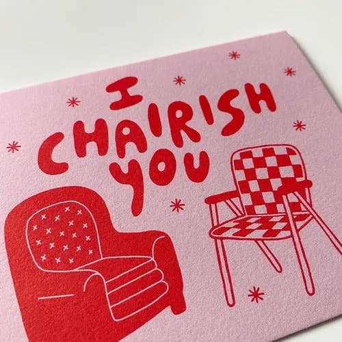 Allison Mckeen Art - Wholesale Love Card - card - I chairish you