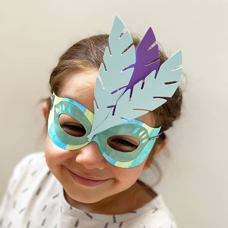 12 Pack Paper Mardi Gras Paper Masks - for DIY and Masquerade