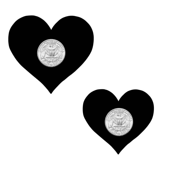 Niptees - Wholesale Nipple Pasties - Women's - Cheeky Booty Heart Nipple Cover Pasties6