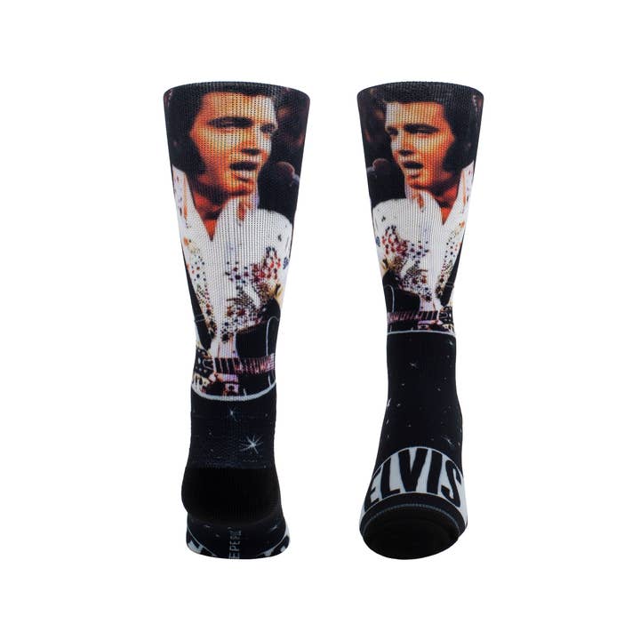 Perri's Socks – wholesale Socks – Unisex – Elvis Presley White Suit Special Edition Sock