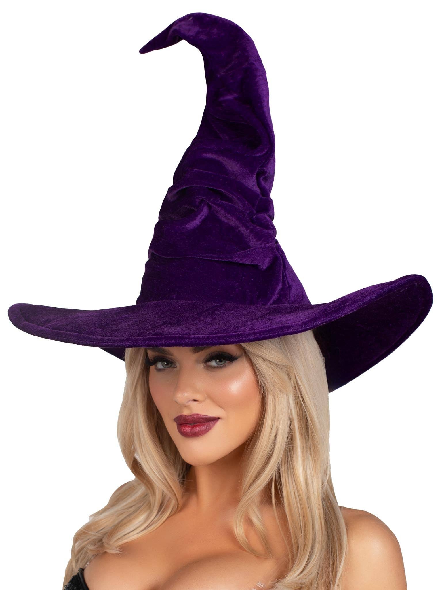Leg Avenue - Wholesale Costume - Women's - Velvet Ruched Witch Hat8