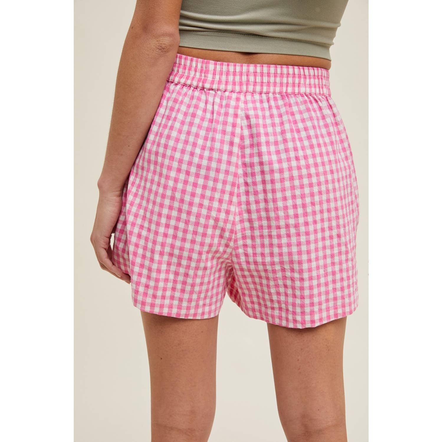 Apolline - Wholesale Shorts - Women's - Gingham Shorts Effortless Style Cozy Comfort2
