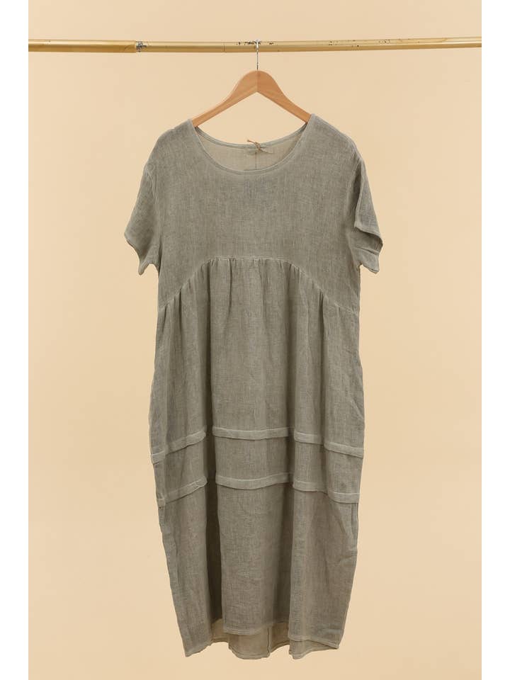 LÉA & LUC - Wholesale Jurk - Dames - Jurk van 50% katoen en 50% linnen REF. 1012021