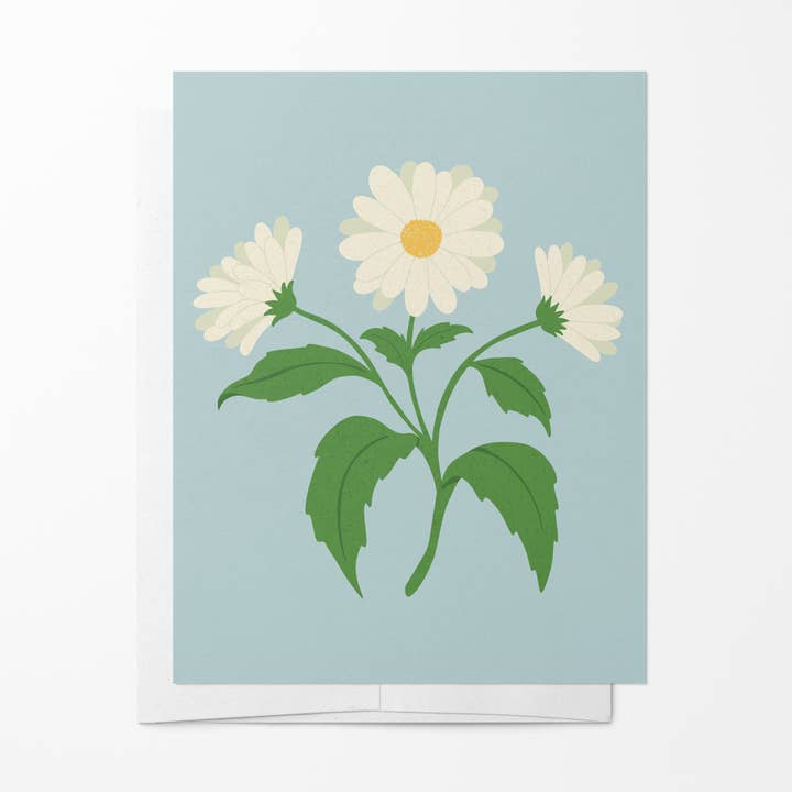 Drawn by Diana - Wholesale Thinking of You Card - Thinking of You Greeting Card - Daisy Trio