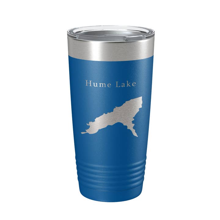 CarveBright - Wholesale Insulated Mug/Tumbler - Hume Lake Map Tumbler Travel Mug Insulated Laser Engraved Coffee Cup California 20 oz11