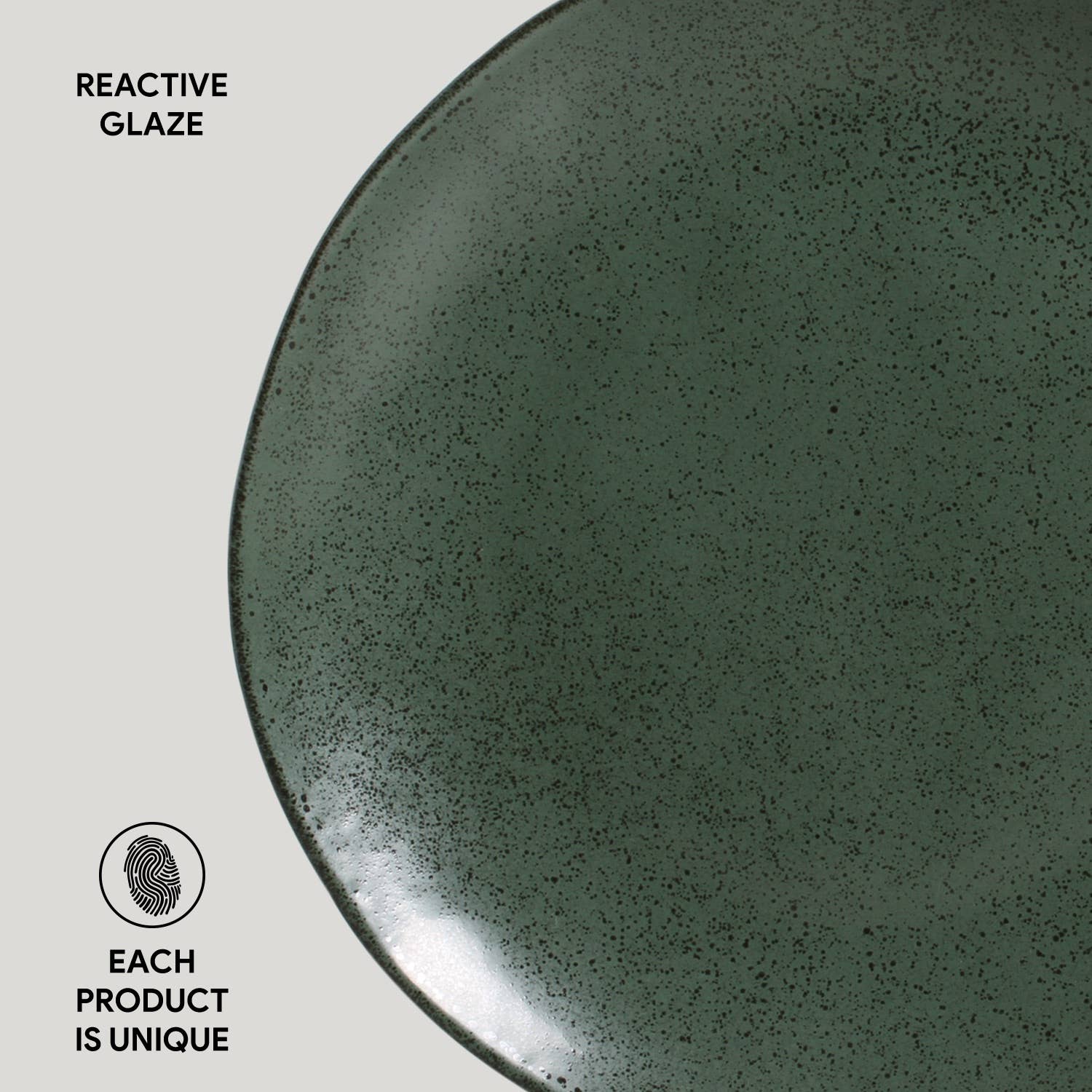 Porto Brasil - Vendita all'ingrosso Piatto - Piatto da cena in gres organico Greenery, 10,4"3