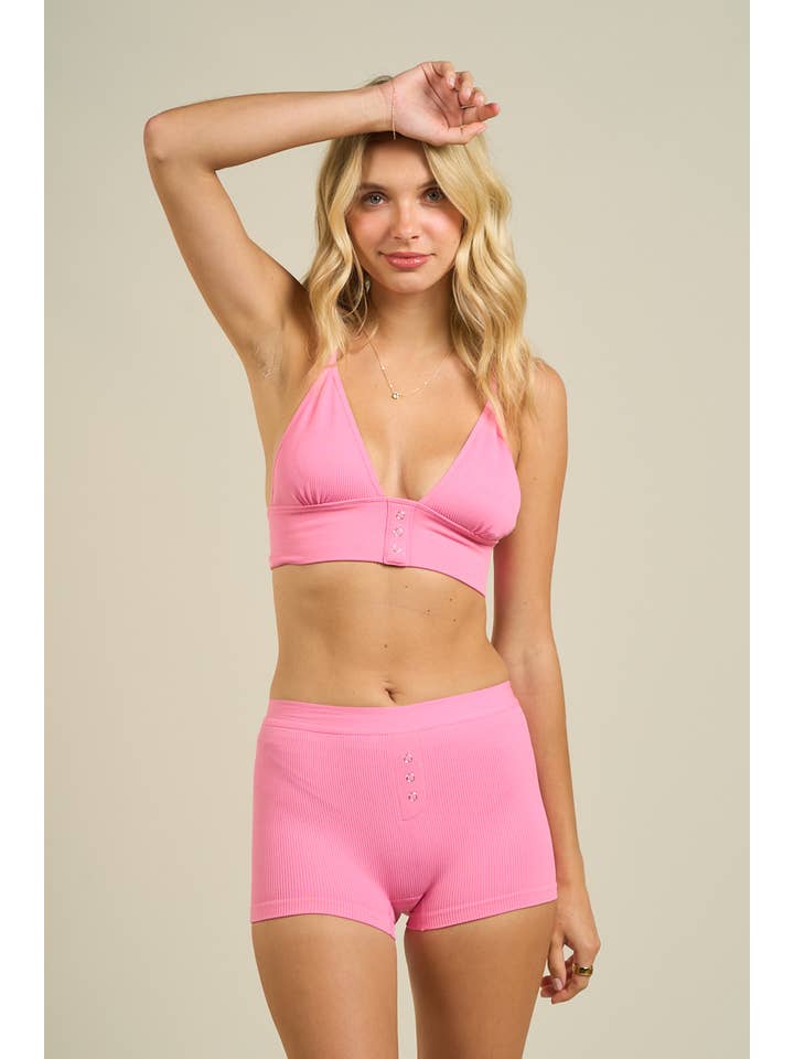 ANWND - Wholesale Top & Short Set (NOT Loungewear) - Women's - 55461SET TRIANGLE BRALETTE AND SHORTS SET13