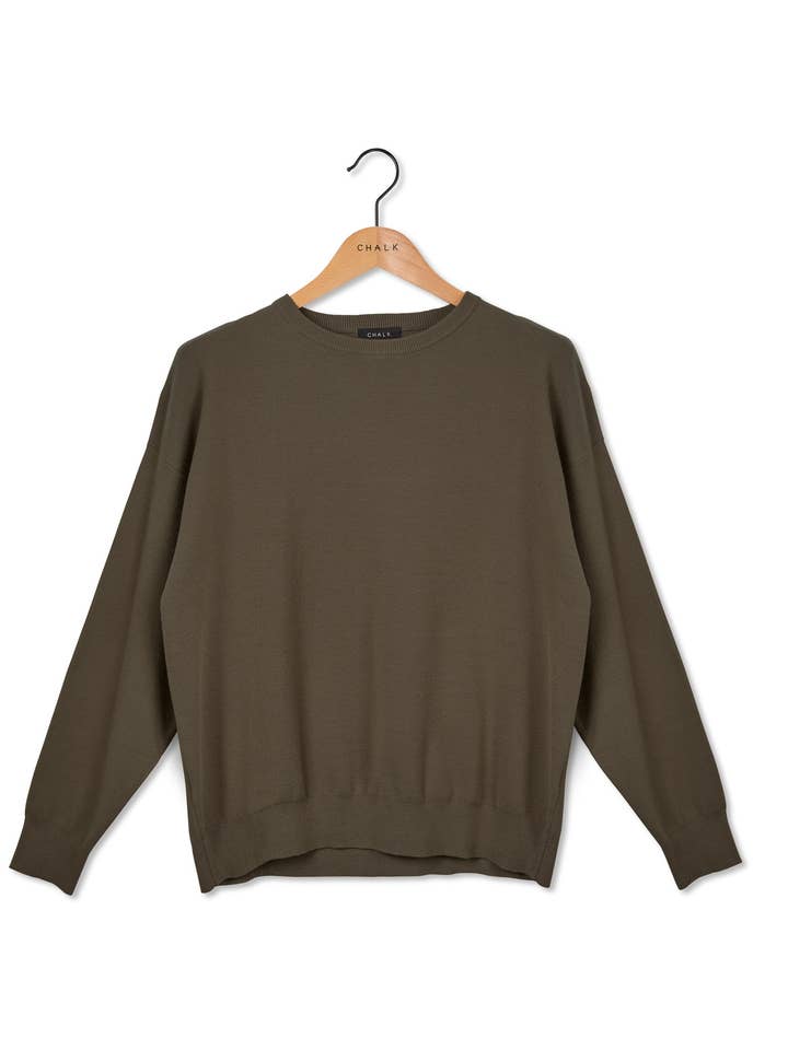 Ben Jumper | Army Green for wholesale by CHALK