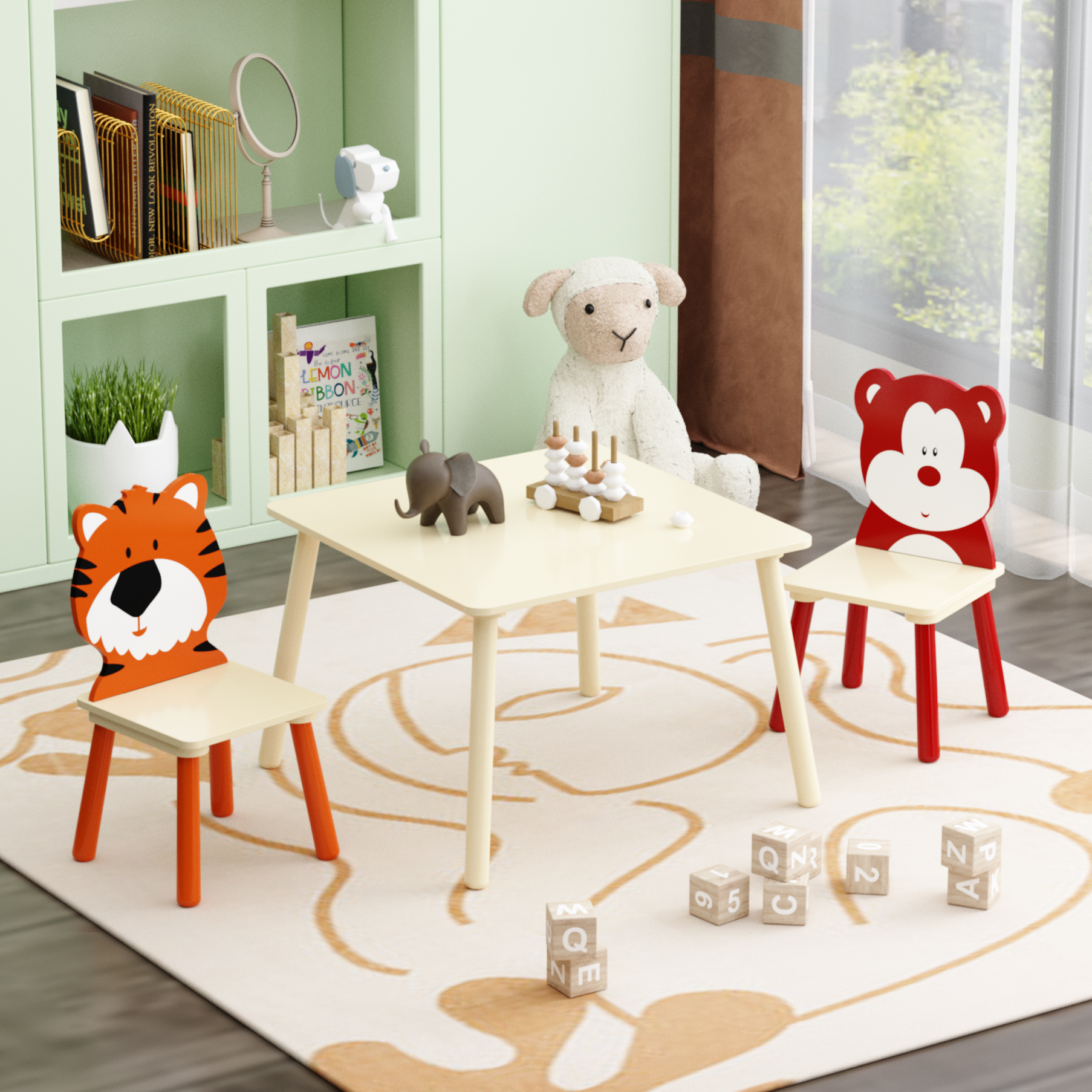 39F Inc. - Wholesale Chair - Kids - Kids Animal-Themed Table and Chair Set, Adorable Design17
