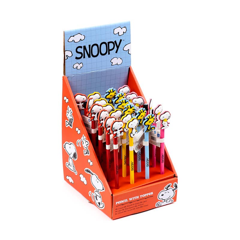 Puckator EU - Wholesale Pencil - Peanuts Snoopy & Woodstock Pencil with PVC Topper0