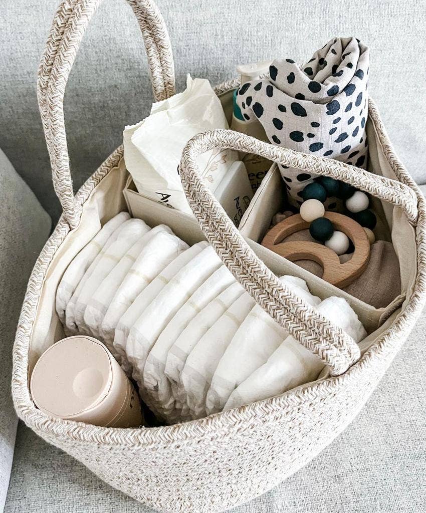 Louchie Baby - Wholesale Diaper Caddy - Baby - Boucle Balloon Nappy Caddy4