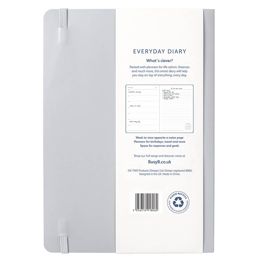 Busy B – wholesale Journal/diary – 2026 Diary | Everyday Weekly Planner Diary |Grey8