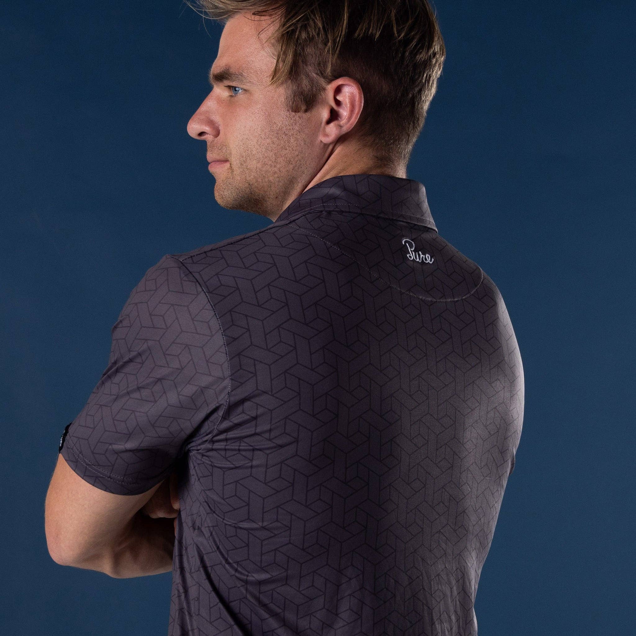 Pure Golf Company - Wholesale Polo - Men's - Gray Matter3