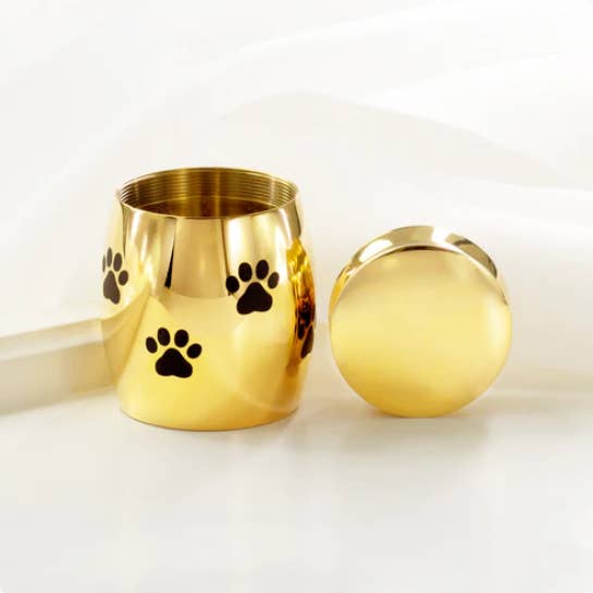Anavia - Wholesale Urn - Paw Print Mini Urn Stainless Steel Memorial Ashes Holder7