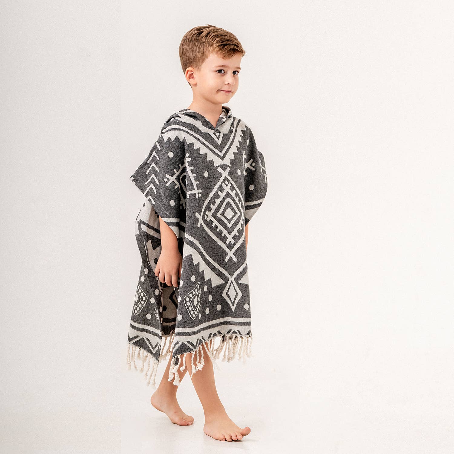 Kikoya – Toalha poncho - Crianças e bebés por atacado – Chuveiro de toalha de praia com capuz para crianças com capuz Surf Mudando de Natação15