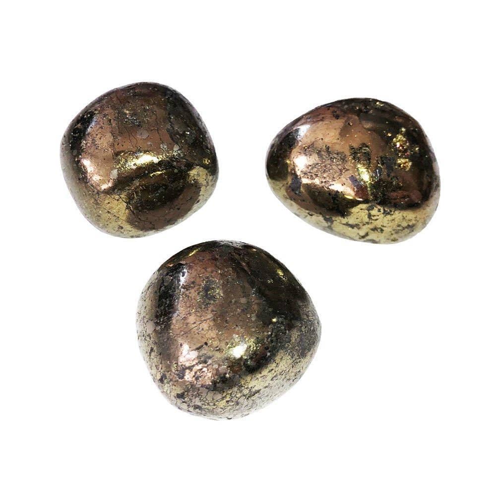 France Mineraux - Wholesale Spiritual Stone/Crystal - Chalcopyrite tumbled stones - 1kg0