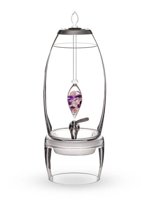 GRANDE Fontaine d'eau en cristal | BIEN-ÊTRE avec améthyste, ... pour la vente par VitaJuwel USA