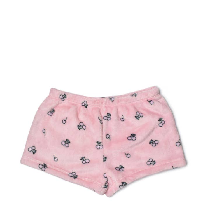 Cherry Print Fleece Printed Cozy Shorts Bundle (3 PACK) for wholesale on Faire1