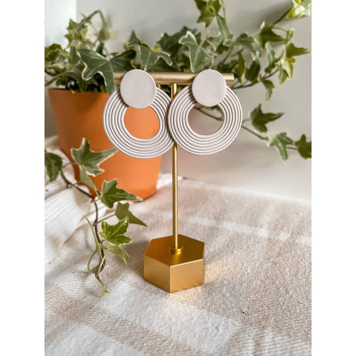 The Nothing Is Wasted Shop - Wholesale Dangle Earrings - Edna | Handmade Clay Earrings