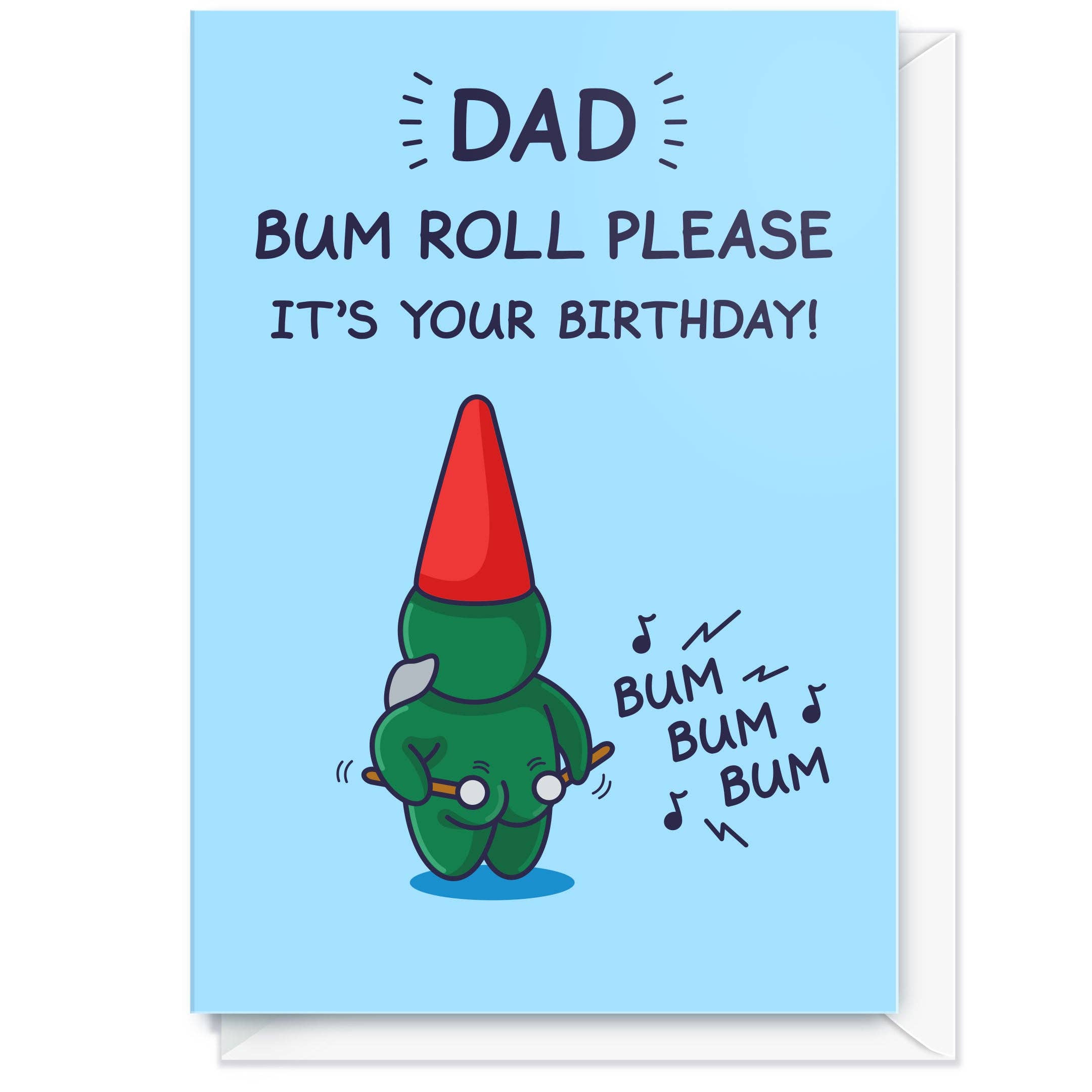 Cheeky Legends - Wholesale Birthday Card - Bum Roll Please - Funny Birthday Card - For Dad2