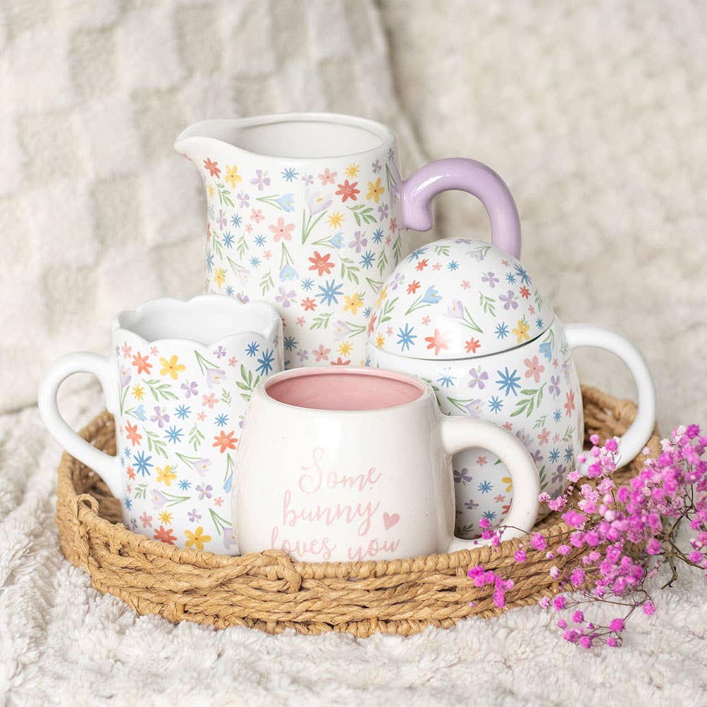 Something Different Wholesale – wholesale Jug – Spring Floral Print Ceramic Flower Jug5