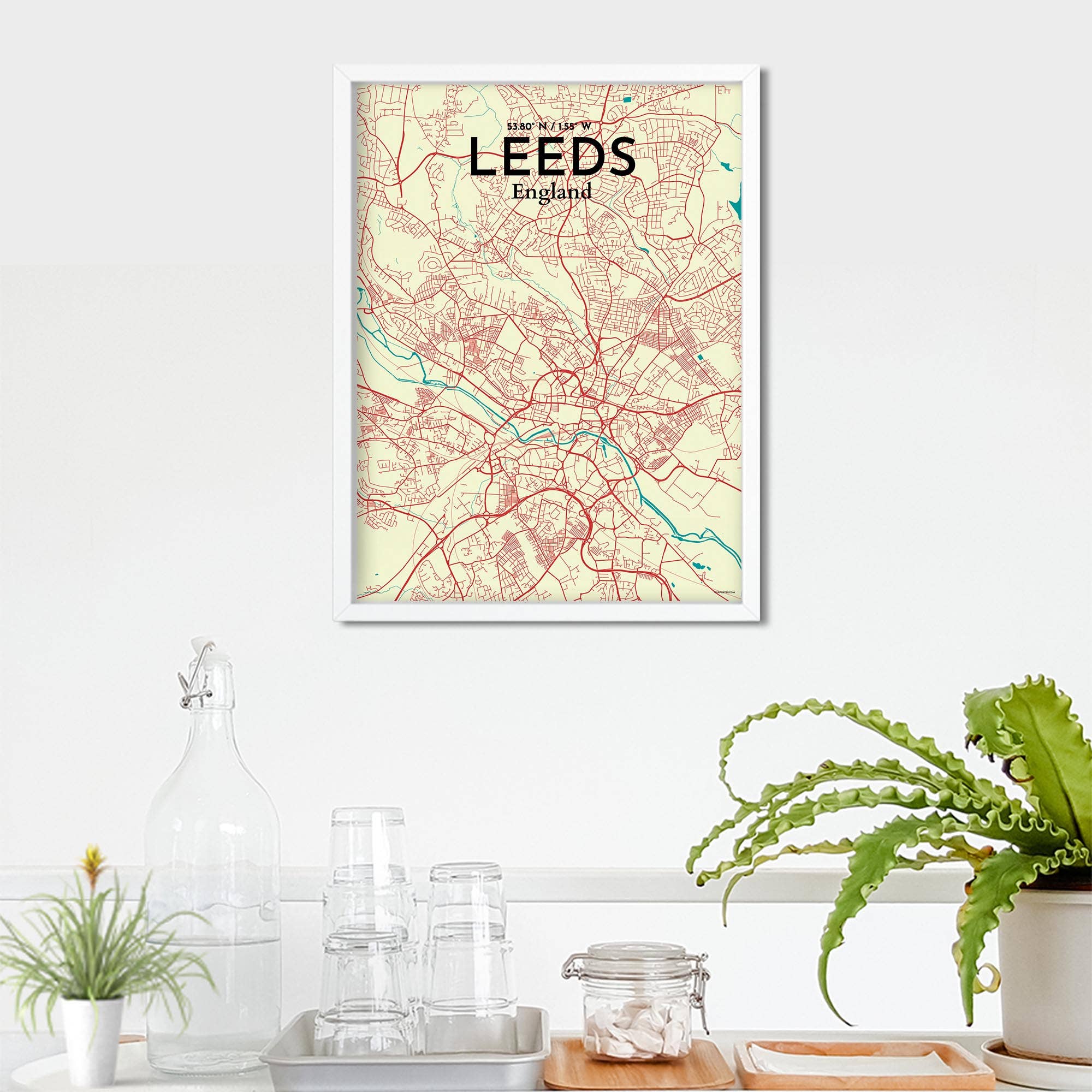 OurPoster.com – wholesale Poster – Leeds karta affisch203