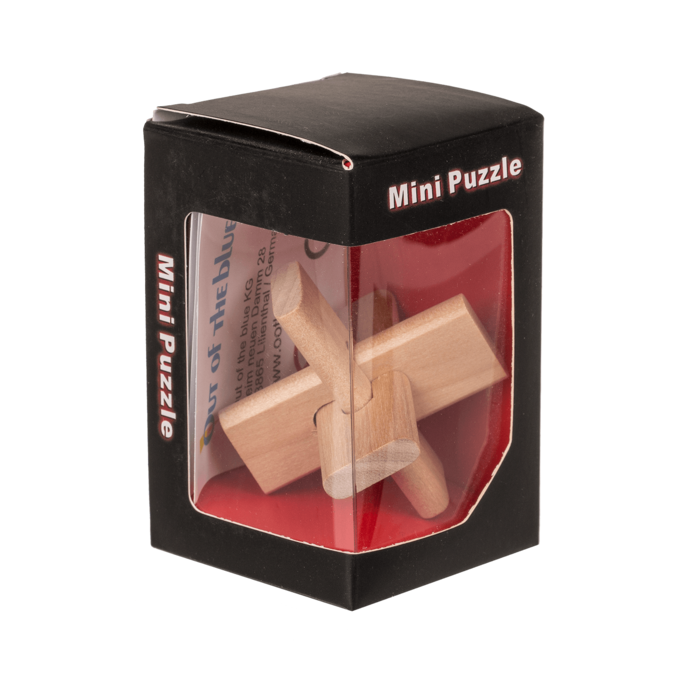 Out of the blue KG - Wholesale Puzzel - Kinderen - Natuurlijke houten puzzel, ca. 8 x 5 cm, 6 assorti, 24 stuk per display3