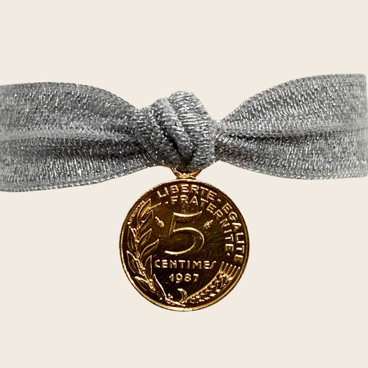 Glitrende Medium Grå Elastik for engroshandel hos Maison Amour