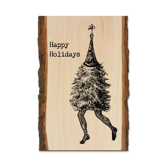 Tree Legs - Holiday Live Edge Postcard, Magnet, Ornament for wholesale by DaydreamHQ