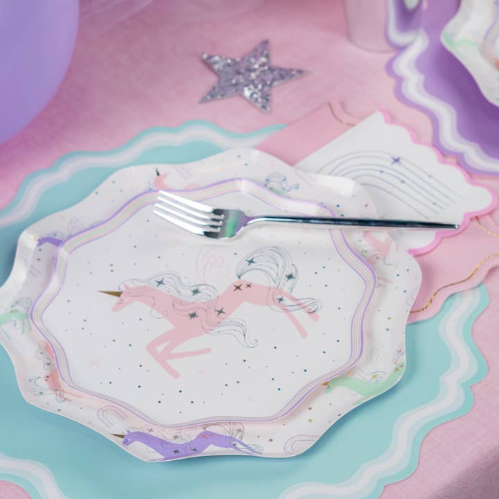 Gatherings by Curated Paperie - Wholesale Disposable Plate - UNI25-DP5- Unicorn Small Plates3