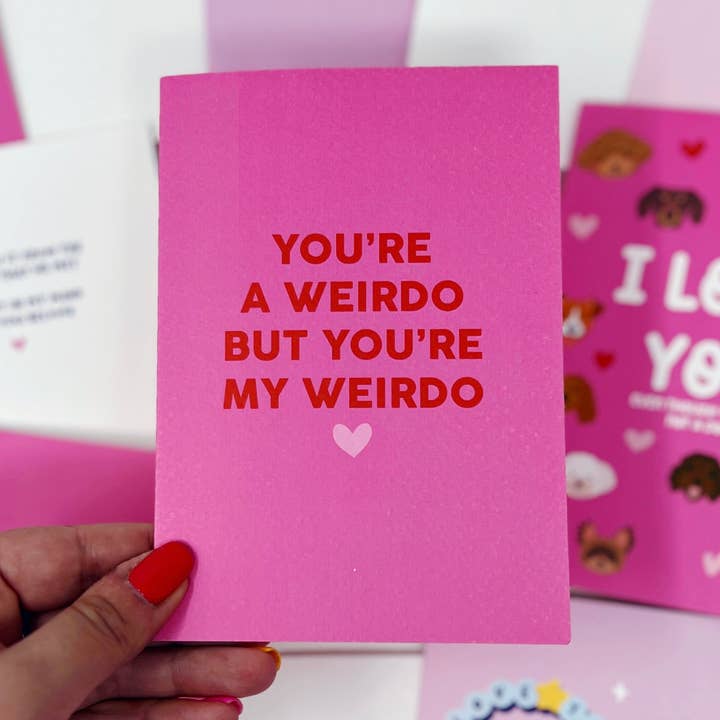 Du är en knäppis, men du är min knäppis-kort för wholesale av Xoxo Designs by Ruth