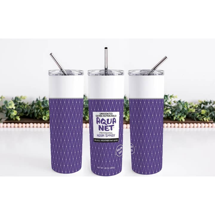 Creations by Trudy - Wholesale Insulated Mug/Tumbler - 80s hairspray aquanet tumbler4