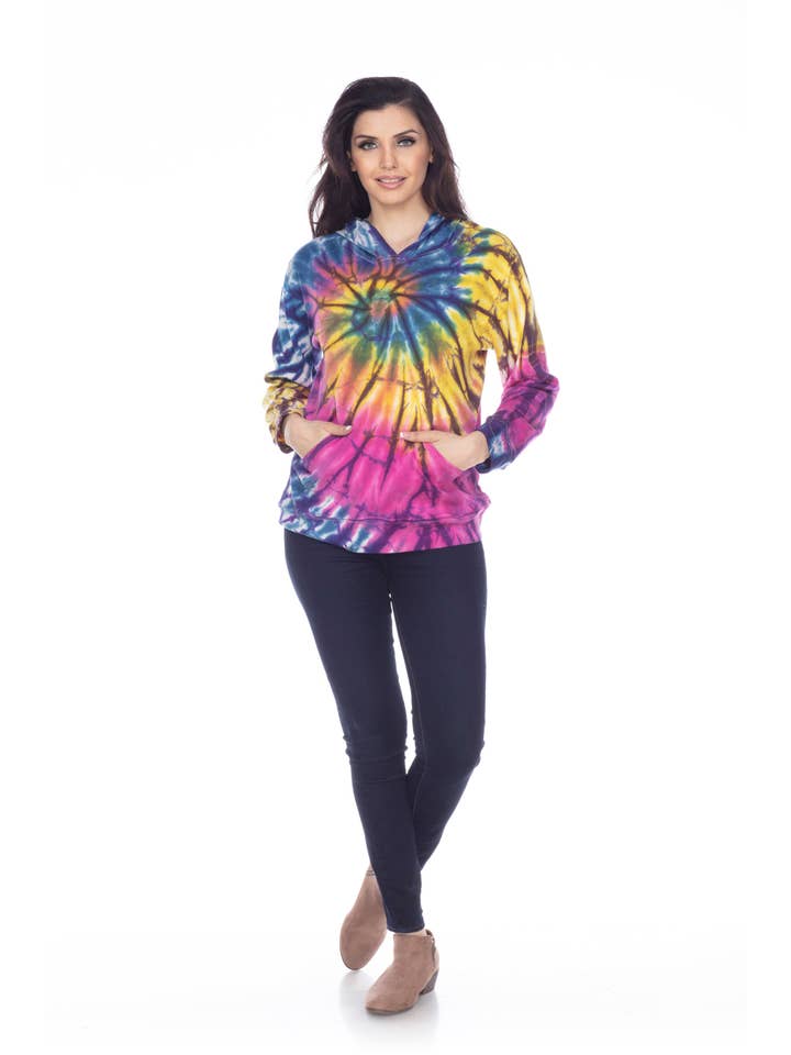 Rising International Inc - Wholesale Hoodie - Women's - Cotton Tie Dye Pullover Hoodie (SF9055)