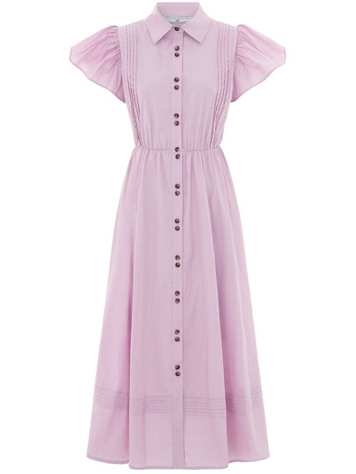The Henley Maxi Dress Lilac for wholesale by Hortons England
