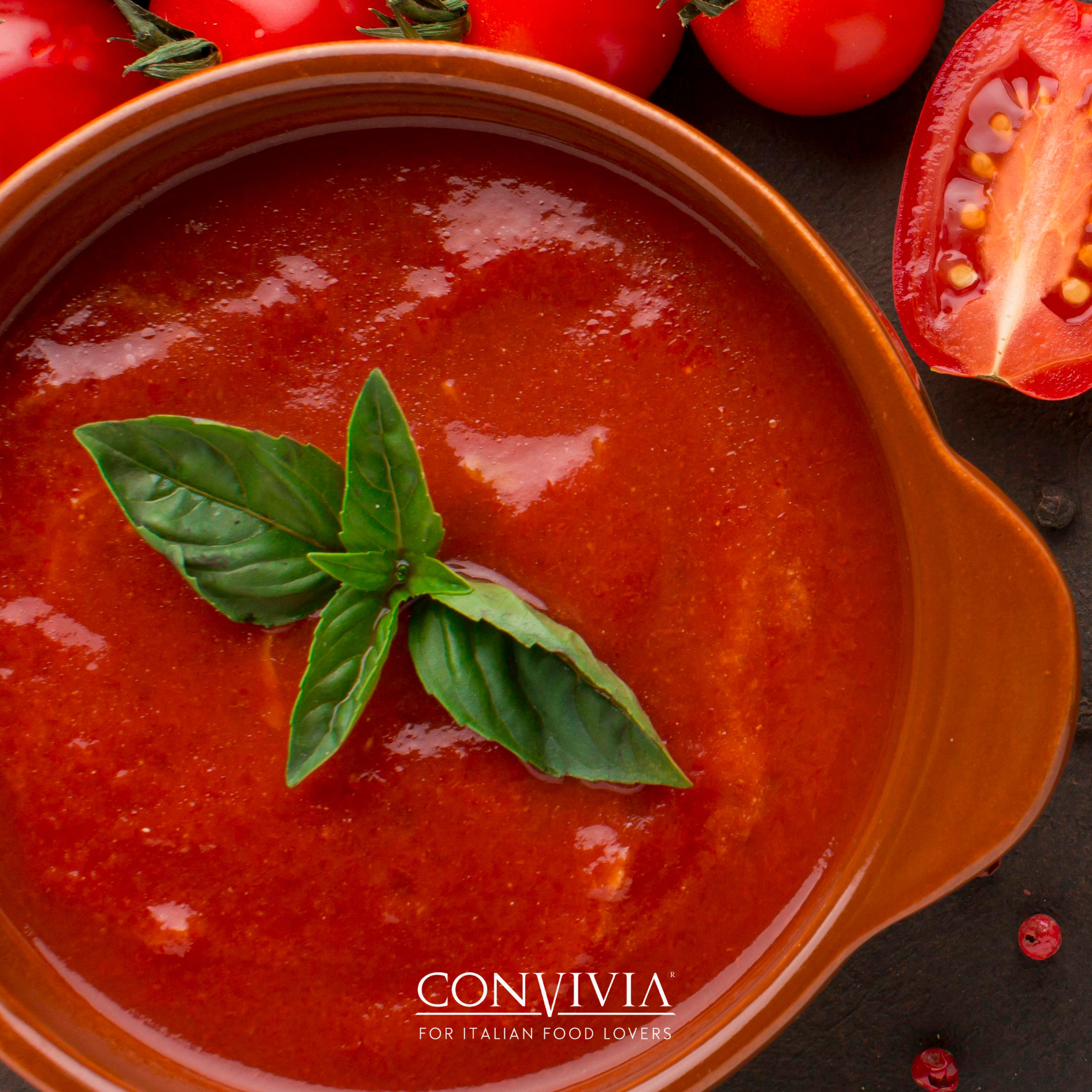 CONVIVIA for italian food lovers – wholesale Pastasås – Ekologisk färdig sås av datterinotomater 330g3