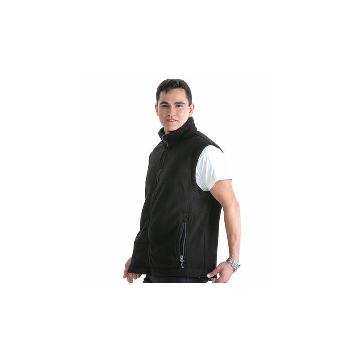LeeHanTon - Wholesale Outerwear Vest - Men's - LeeHanTon Men's Solid Full Zip Polar Fleece Vest4