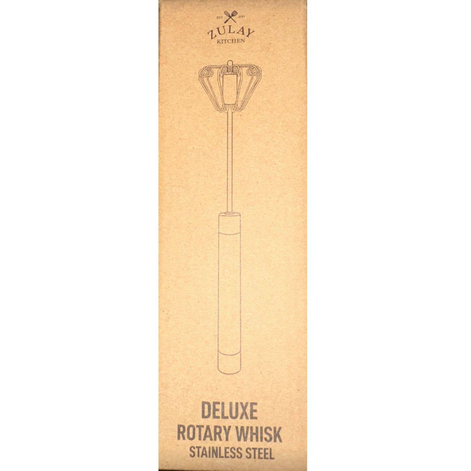 Zulay Kitchen - Vente Fouet - Fouet poussoir rotatif traditionnel - Batteur à œufs11